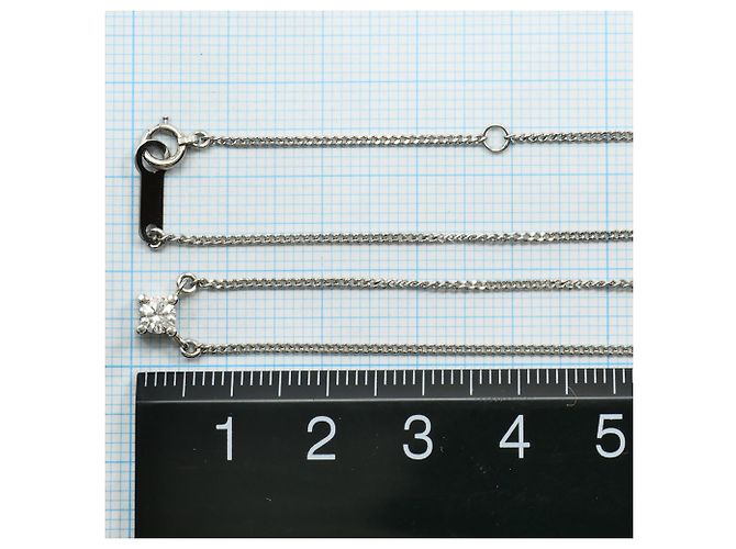 Autre Marque Colar de platina PT850 com diamante - vista 5