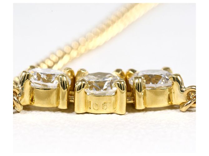 Autre Marque Collar de oro amarillo 18K con diamante de 1.06ct Dorado - vista 4