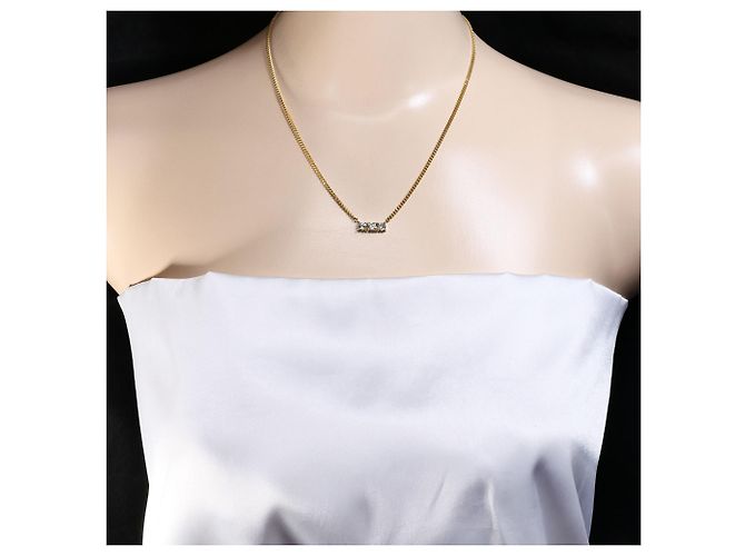 Autre Marque Collar de oro amarillo 18K con diamante de 1.06ct Dorado - vista 6