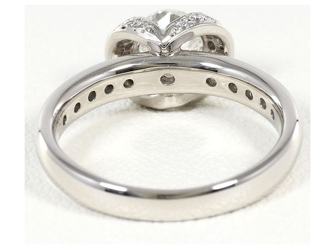 Autre Marque Anello fede in platino con diamante - vista 4