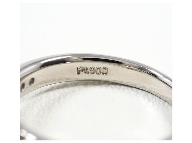 Autre Marque Anello fede in platino con diamante - vista 5