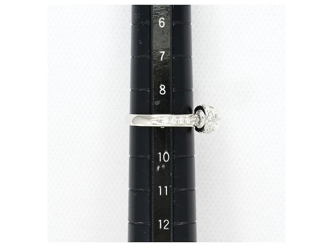 Autre Marque Anello fede in platino con diamante - vista 8