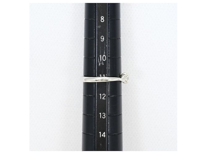Autre Marque Platin-Ehering mit Diamant - Ansicht 7