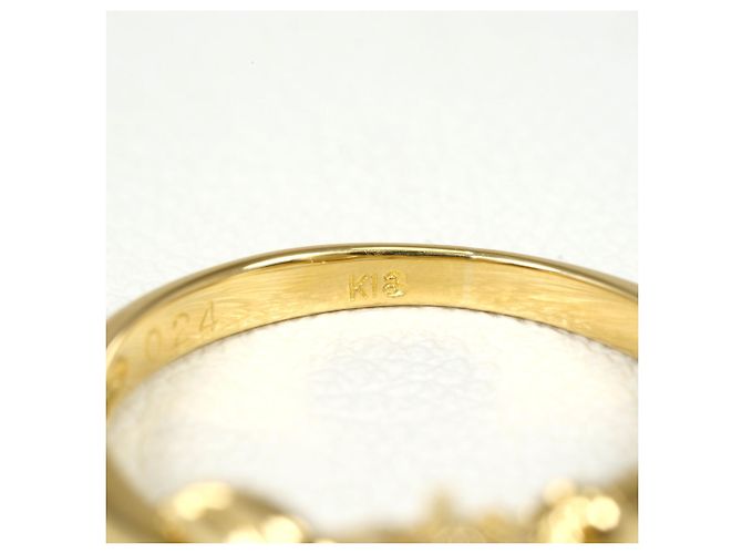 Autre Marque Anello a fascia in oro giallo 18K con diamante D'oro - vista 6