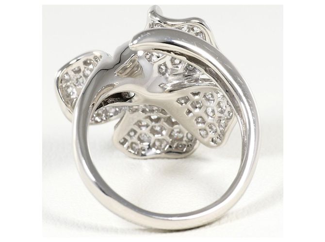 Autre Marque Anello fede in platino PT900 con diamante rosa - vista 4
