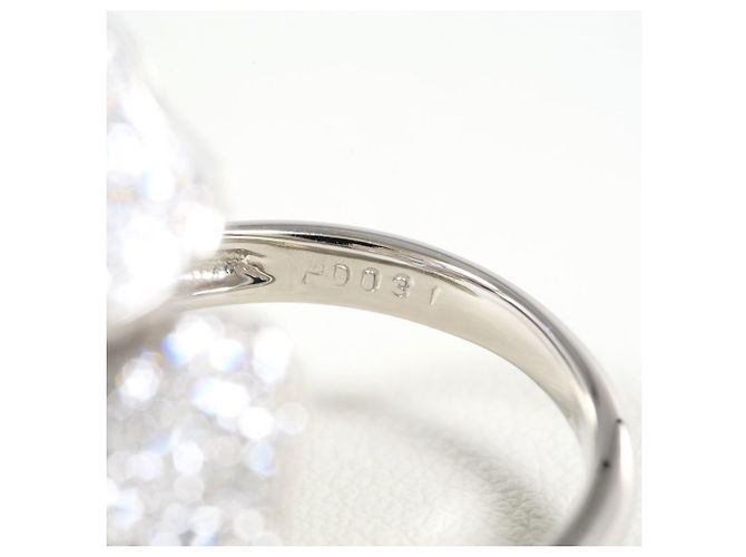 Autre Marque Anello fede in platino PT900 con diamante rosa - vista 6