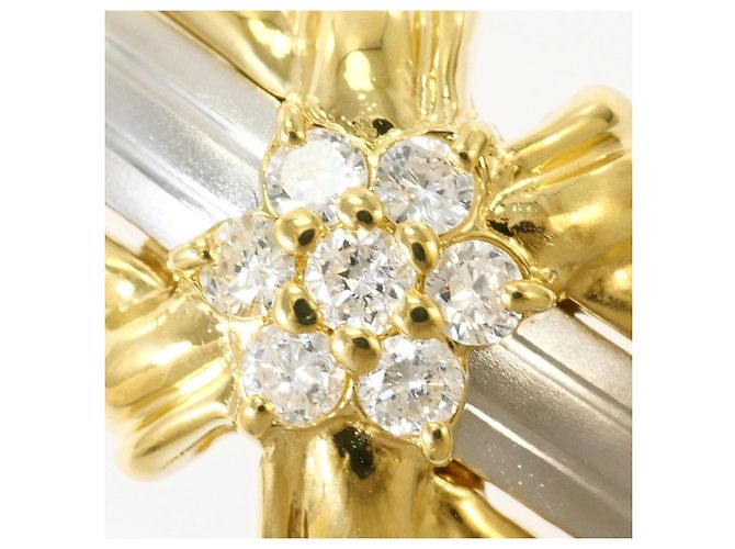Autre Marque Ehering aus PT900 Platin und 18K Gelbgold Golden - Ansicht 2