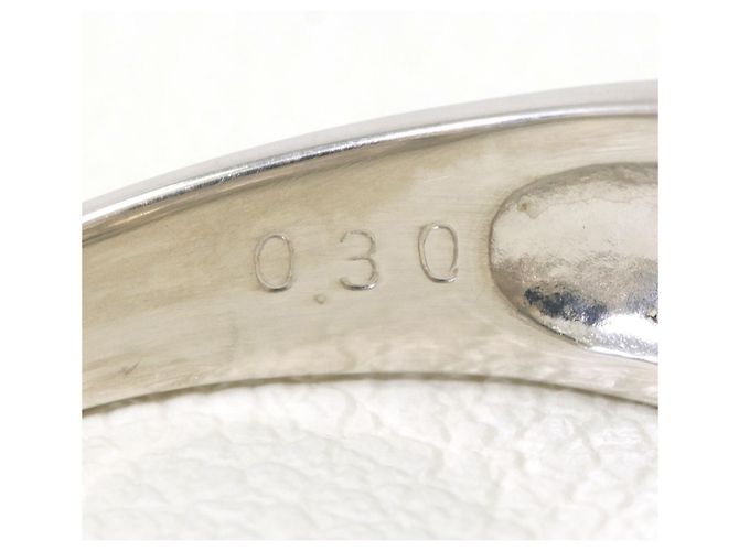 Autre Marque PT900 Platin-Ehering mit Diamant - Ansicht 6