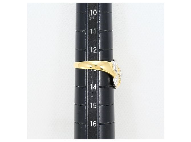 Autre Marque Anello fede in platino PT900 e oro giallo 18K con diamanti D'oro - vista 8