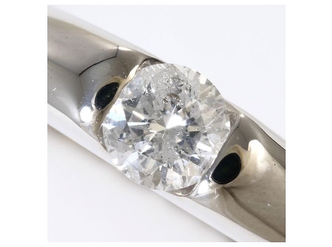 Autre Marque Ehering aus 18K Weißgold mit Diamant Golden - Ansicht 2