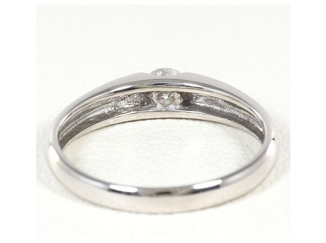Autre Marque Ehering aus 18K Weißgold mit Diamant Golden - Ansicht 4