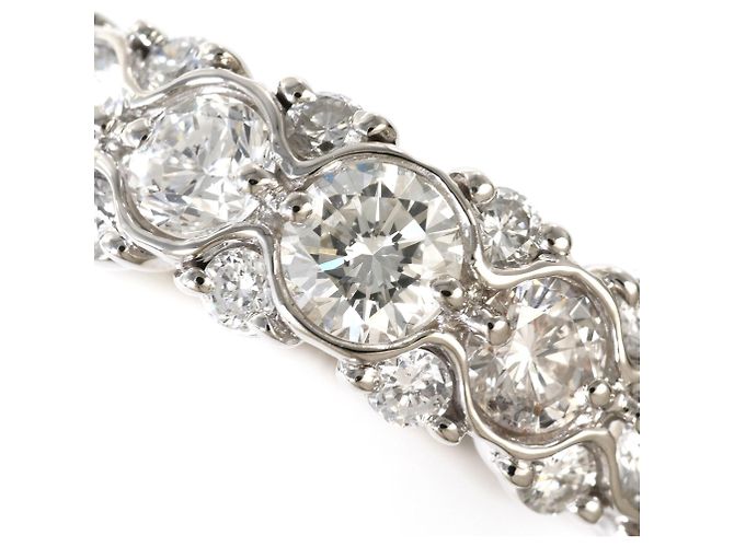 Autre Marque Platin-Ring mit Diamant - Ansicht 2