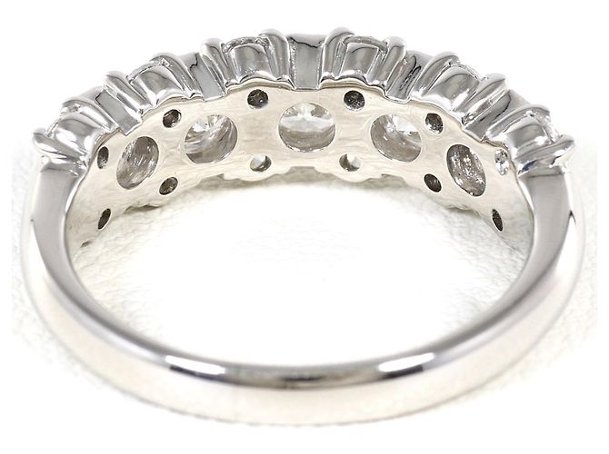 Autre Marque Platin-Ring mit Diamant - Ansicht 4