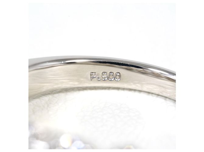 Autre Marque Platin-Ring mit Diamant - Ansicht 5