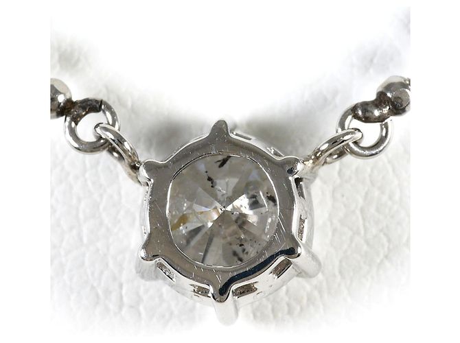 Autre Marque Platin-Halskette PT850 mit Diamant - Ansicht 3