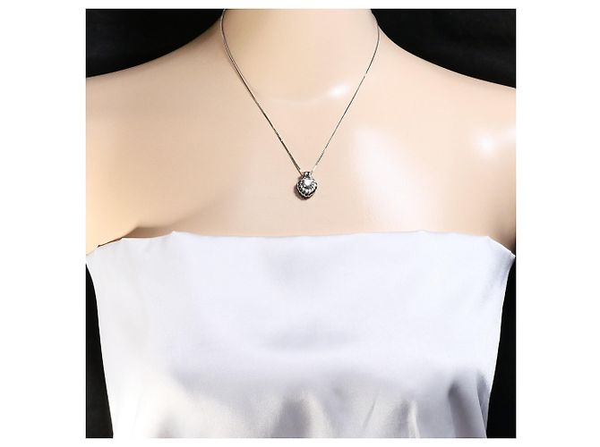Autre Marque Platin-Diamant-Halskette - view 6