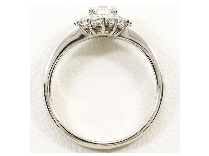 Autre Marque Anello fede in platino 900 con diamante - vista 3