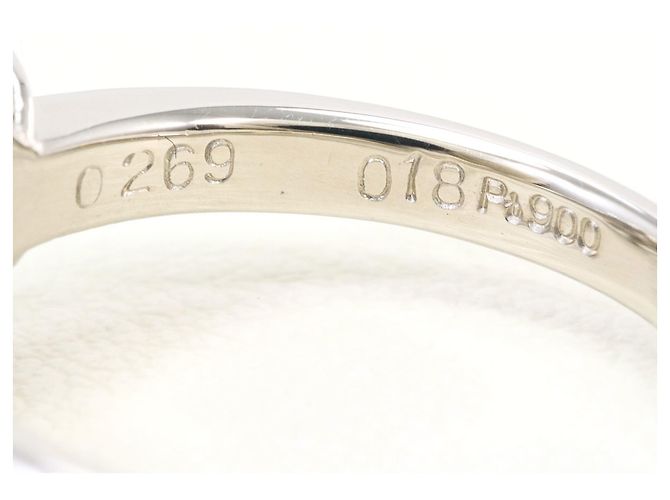 Autre Marque Anello fede in platino 900 con diamante - vista 5