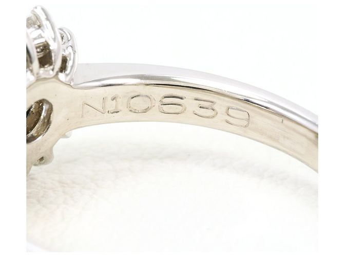 Autre Marque Anello fede in platino 900 con diamante - vista 6