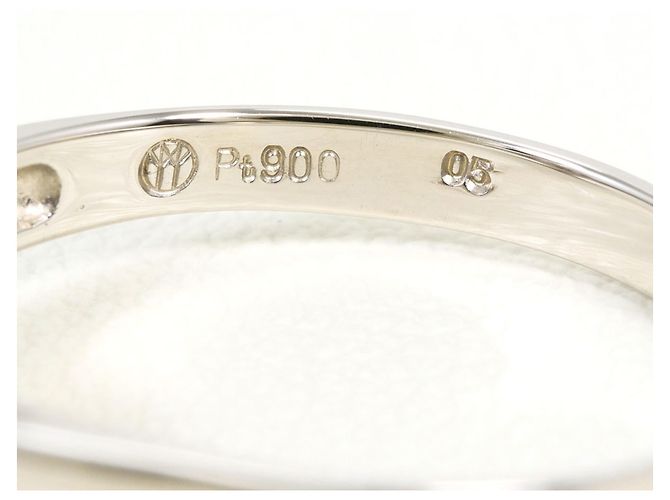 Autre Marque Anello fede in platino e diamanti brown Marrone - vista 4