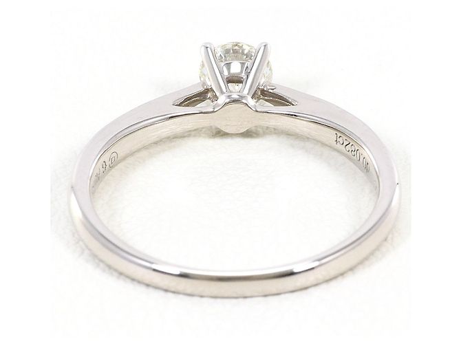 Autre Marque Anel de aliança elegante em ouro branco 18K com diamantes Dourado - vista 4