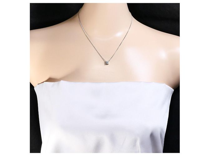 Autre Marque Collar de platino con diamante - vista 6