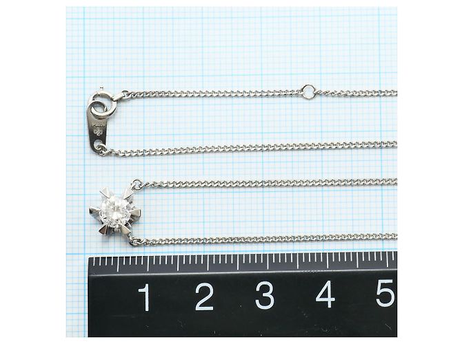 Autre Marque Collana in platino PT850 con diamante - vista 5