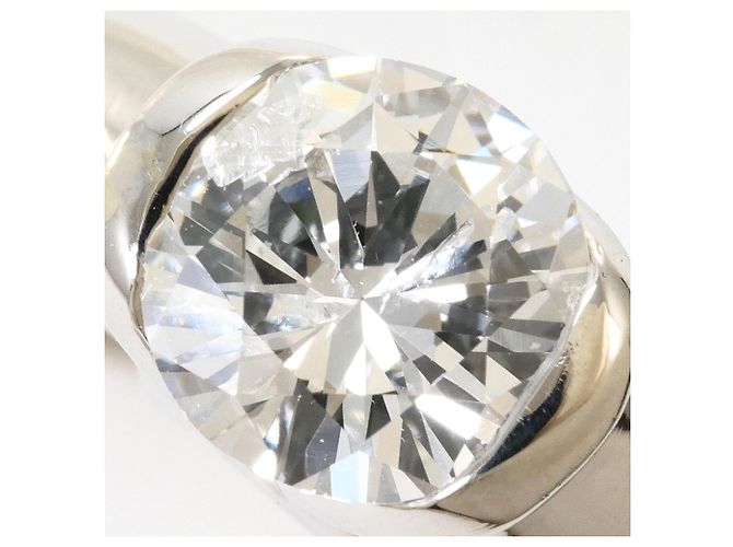 Autre Marque Anello fede in platino PT900 con diamante da 0.68ct - vista 2