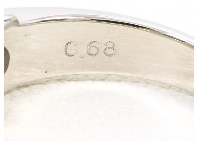 Autre Marque Anello fede in platino PT900 con diamante da 0.68ct - vista 6