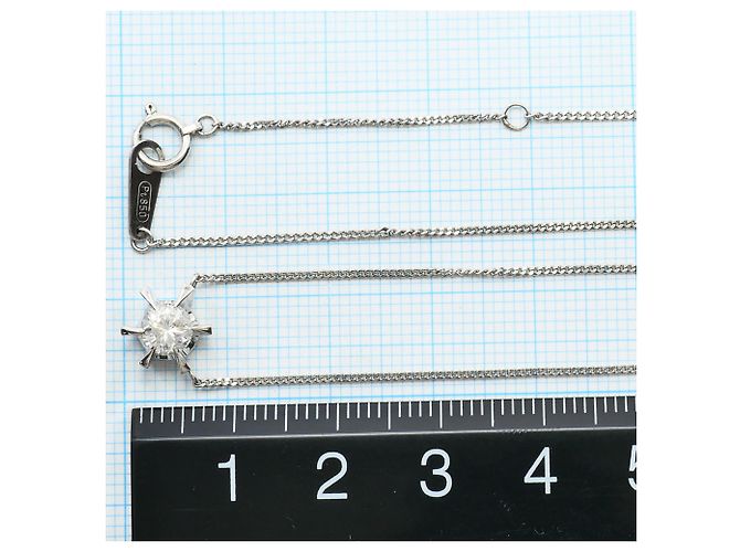 Autre Marque Colar de platina PT850 com diamante - vista 5