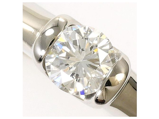Autre Marque Anello fede in platino e diamanti - vista 2