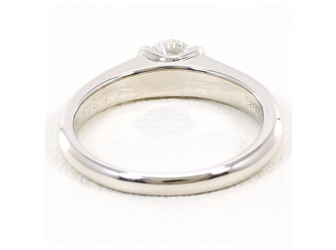 Autre Marque Anello fede in platino e diamanti - vista 4