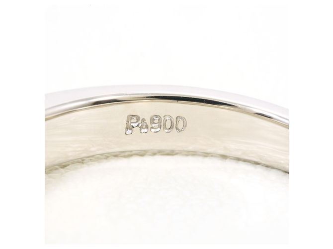 Autre Marque Anello fede in platino e diamanti - vista 5