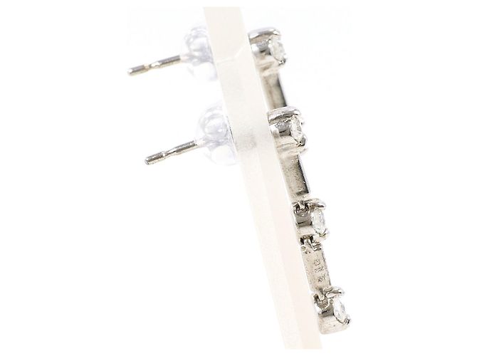Autre Marque Orecchini a goccia in oro bianco 18K e diamanti D'oro - vista 2