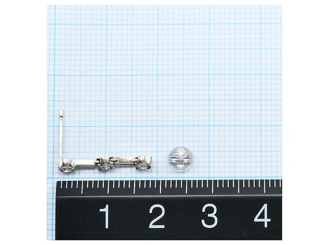 Autre Marque Orecchini a goccia in oro bianco 18K e diamanti D'oro - vista 3