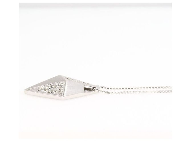 Autre Marque Collana in oro bianco 18K con diamante D'oro - vista 2