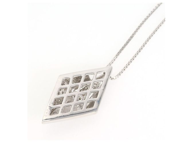 Autre Marque Collana in oro bianco 18K con diamante D'oro - vista 3