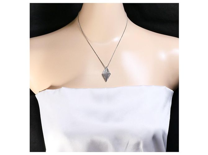 Autre Marque Collana in oro bianco 18K con diamante D'oro - vista 6