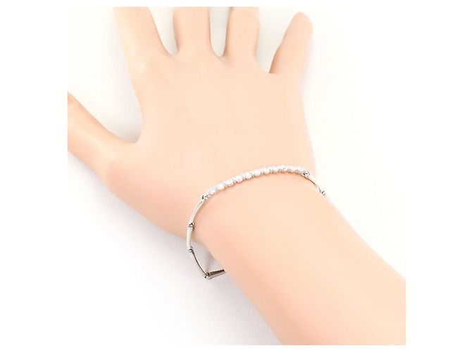 Autre Marque Bracciale con charm in oro bianco 18K e diamanti D'oro - vista 5
