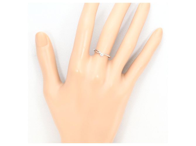 Autre Marque Anello fede in oro bianco 18K e diamanti D'oro - vista 5