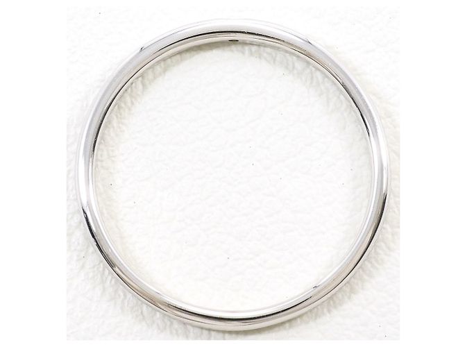 Autre Marque Anel aliança elegante em ouro branco 18K e diamantes Dourado - vista 2
