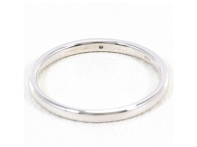 Autre Marque Anel aliança elegante em ouro branco 18K e diamantes Dourado - vista 3