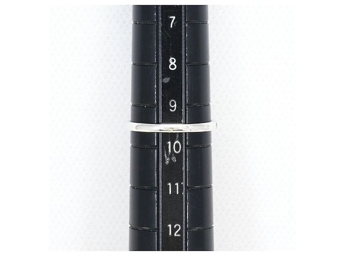 Autre Marque Anel aliança elegante em ouro branco 18K e diamantes Dourado - vista 6