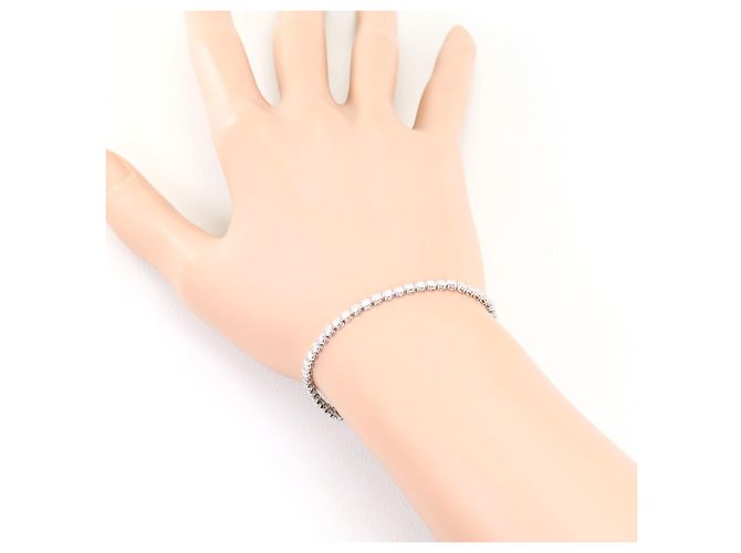 Autre Marque Bracciale con charm in oro bianco 14K e diamanti D'oro - vista 5