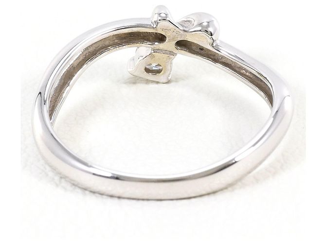 Autre Marque Ehering aus 14K Weißgold mit Diamant Golden - Ansicht 3