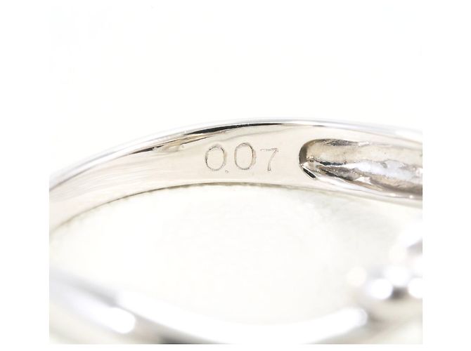 Autre Marque Ehering aus 14K Weißgold mit Diamant Golden - Ansicht 5