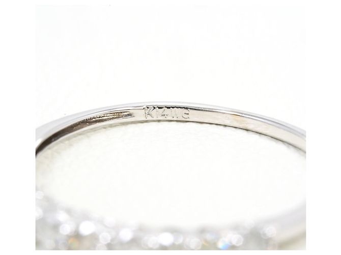 Autre Marque 14K Weißgold-Bandring mit Diamant Golden - Ansicht 4