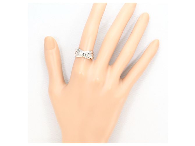 Autre Marque Anello a fascia in oro bianco 14K D'oro - vista 5