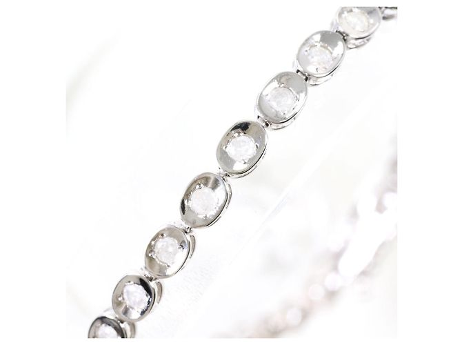 Autre Marque Braccialetto con charm in oro bianco 10K con diamante D'oro - vista 2