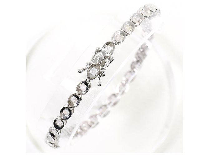 Autre Marque Braccialetto con charm in oro bianco 10K con diamante D'oro - vista 3